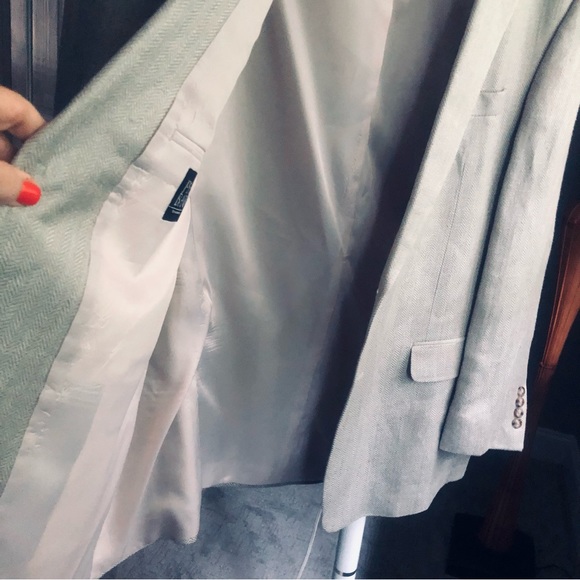 COPY - Jos. A. Bank Tweed Sport Coat 46R NWOT Neutral Versatile Color 2 Button - Picture 6 of 11